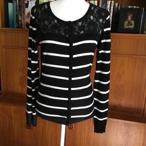 BY DESIGN BUTTON UP SWEATER